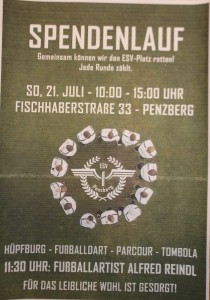 ESV Plakat Spendenlauf