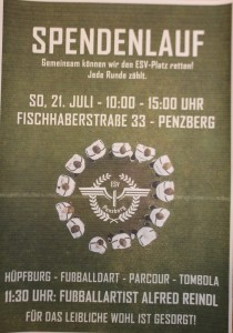 ESV Plakat Spendenlauf