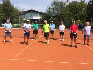 v.li. Alfred Gierscher, Arno Deger, Hans Mummert, Horst Huttner, Helmut Biersack, Viktor Fähnrich, Martin Kramer, Wolfgang Dzaak