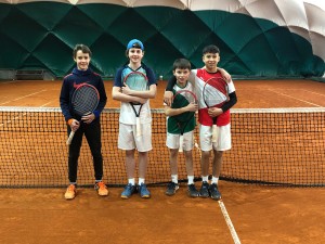 Kn15 30.01.2022 v.li. JuliusC., JuliusB., Sami, Marco