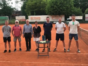 v.li. Heiner Schönfeld, Werner Naser, Susanne Wagner, Chris Deger, Basti Zeller, Joachim Butzer (in Vertretung für Kilian Zimmermann)